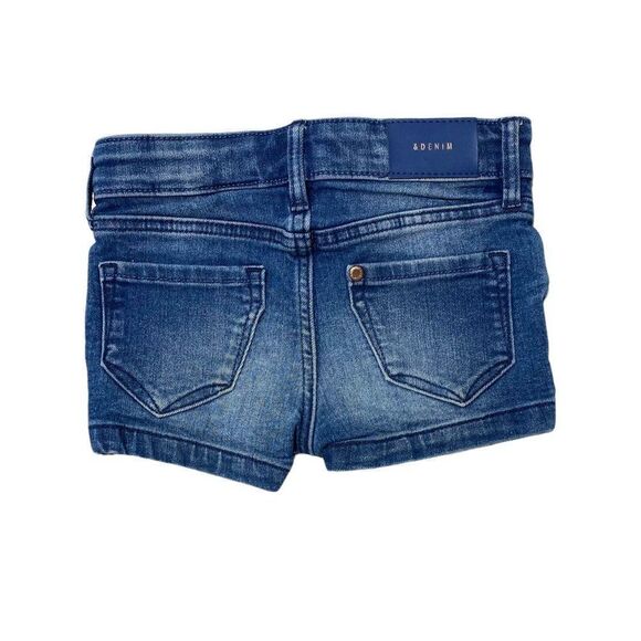 H&M Dark Wash Stretch Denim Jean Shorts - Picture 2 of 2